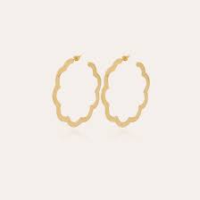 Gas Bijoux Bolduc Flore Hoop Gold earrings