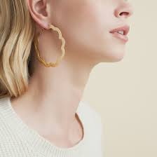 Gas Bijoux Bolduc Flore Hoop Gold earrings