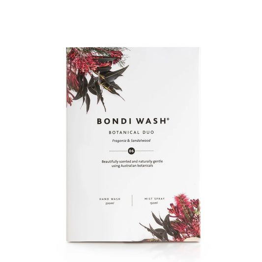Bondi Wash Botanical Duo -  Hand Wash 500ML and 150ML Mist Spray in Fragonia & Sandalwood