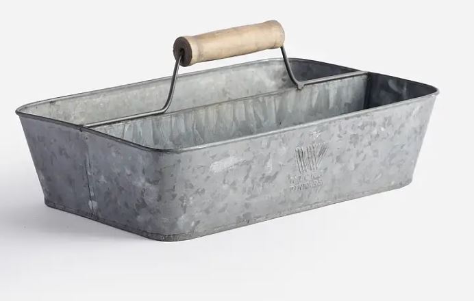 Botanique Tin Caddy with wooden handle