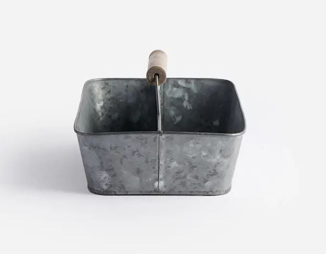 Botanique Tin Caddy with wooden handle