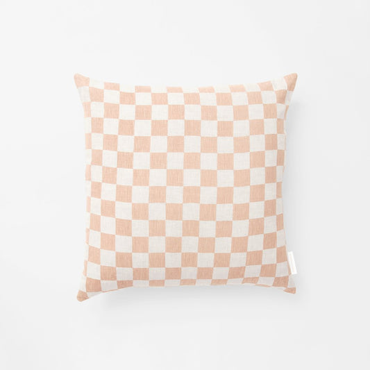 Check Linen Cushion - 50 X 50 cms