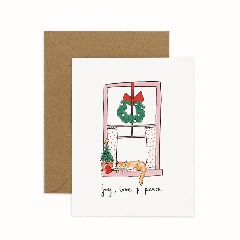 'joy, love & peace' Christmas Card