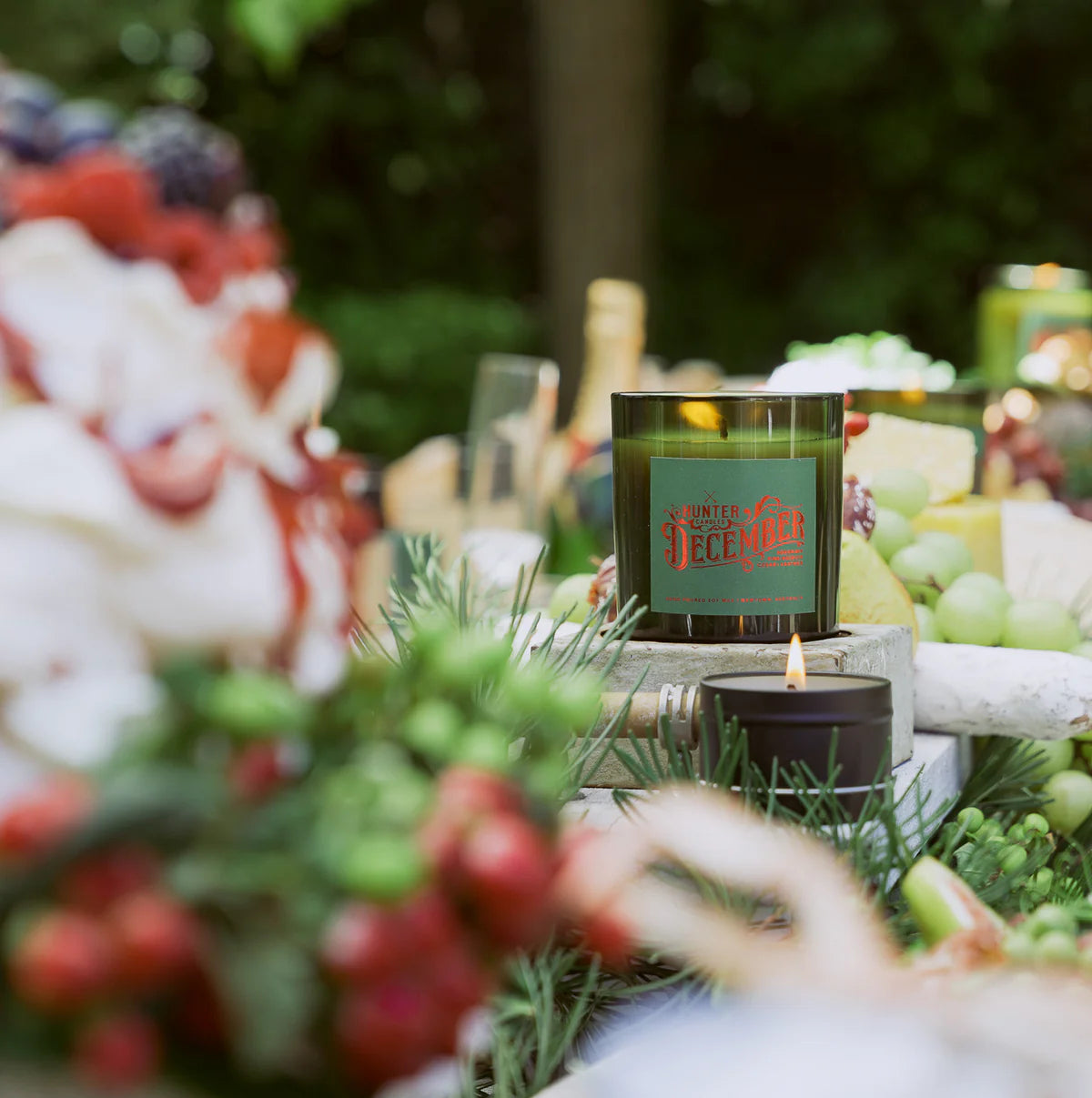 Hunter Christmas Candle - December