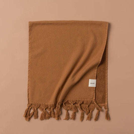 Saarde Vintage Wash Hand Towel - Terracotta