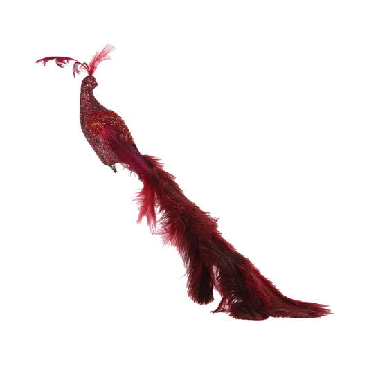 Red Peacock Ornament