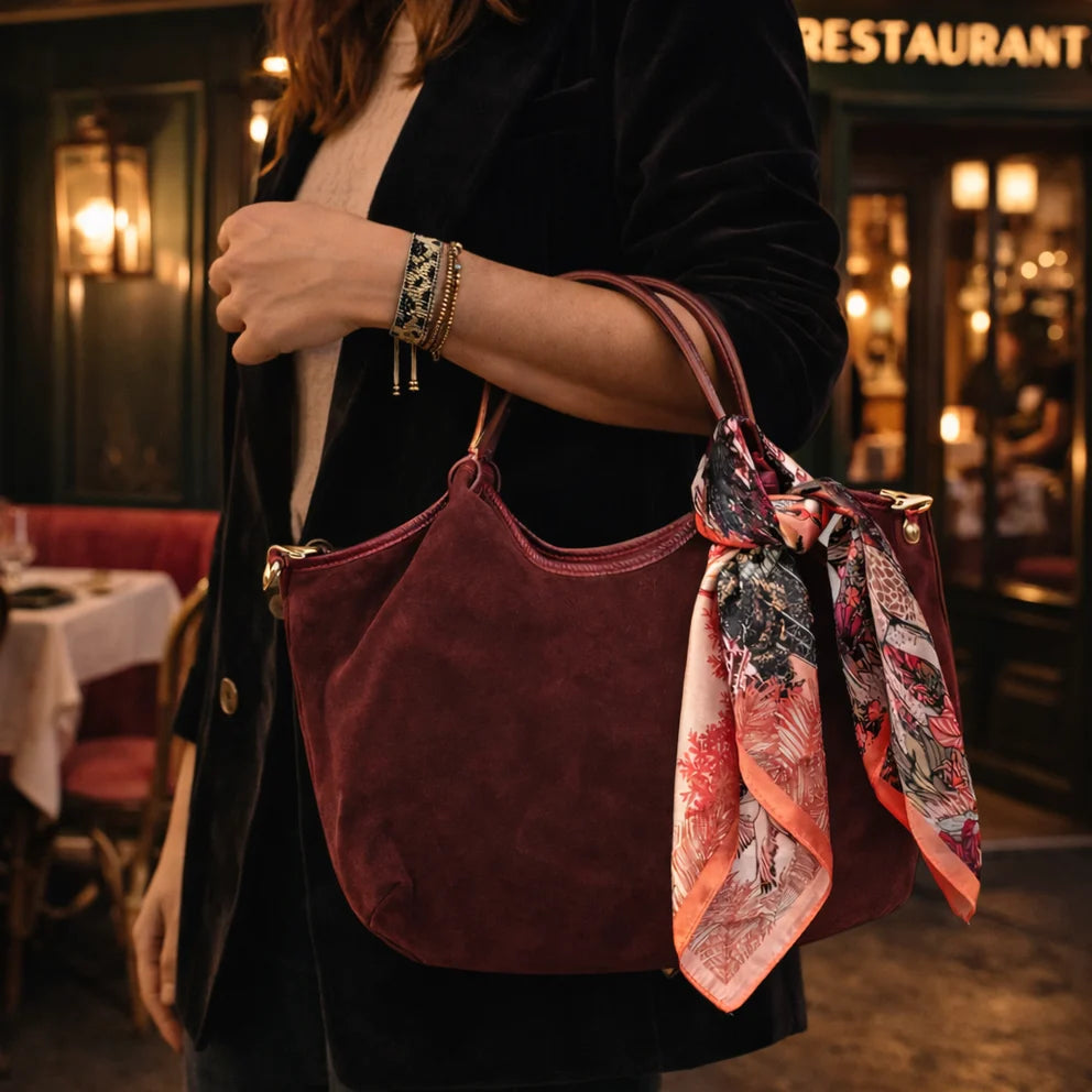 Maison Fanli Hector Suede Leather Bag - Petit