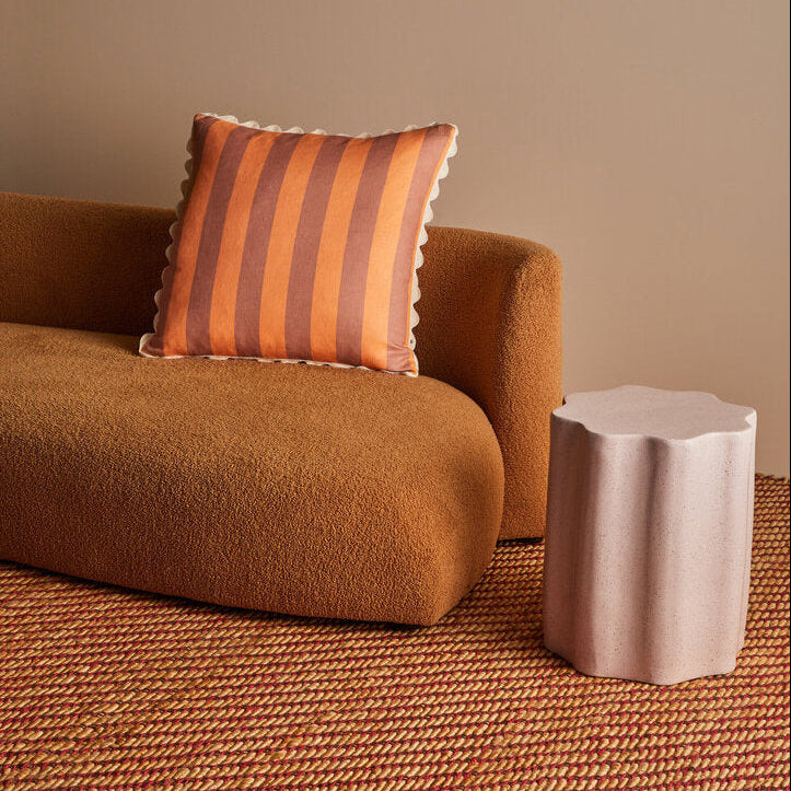Bonnie & Neil Bold Stripe Cushion - Peach