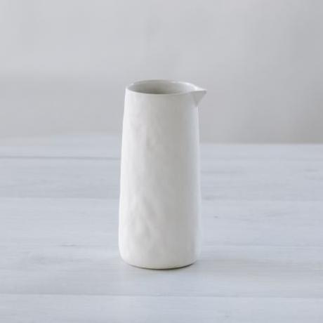 Flax Ceramic Jug without Handle 19cm - Snow White