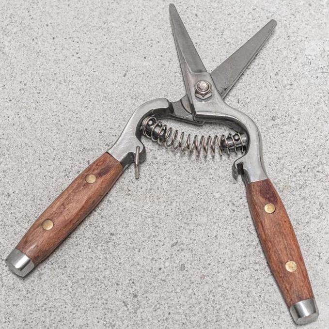 Flower Snips with wood Handle