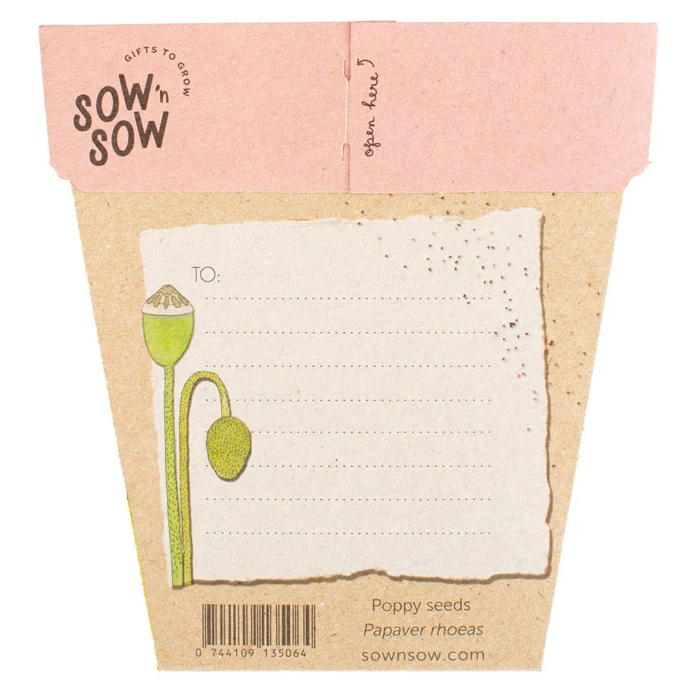 Sow 'n Sow Gift of Seeds - Poppy