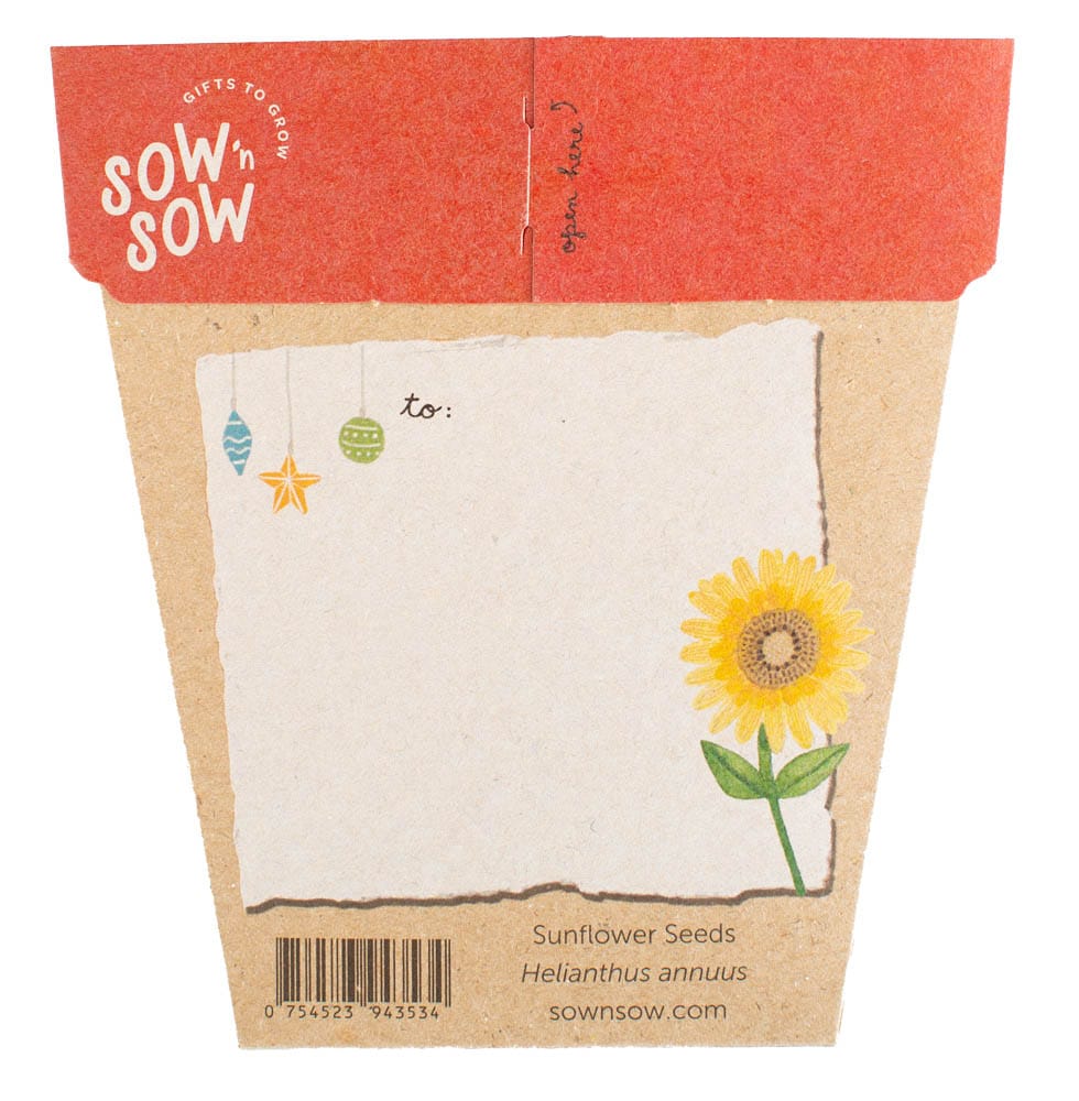 Sow 'n Sow Gift of Seeds - Christmas Sunflower