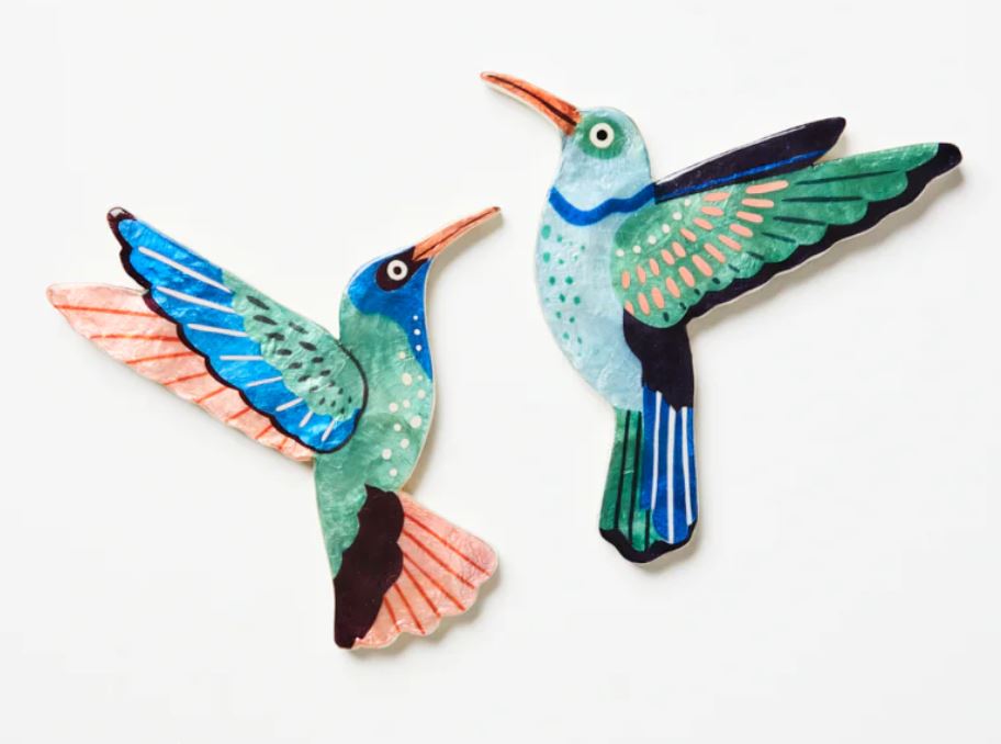 Jones & Co Canopy Hummingbirds wall Art - Set of 2
