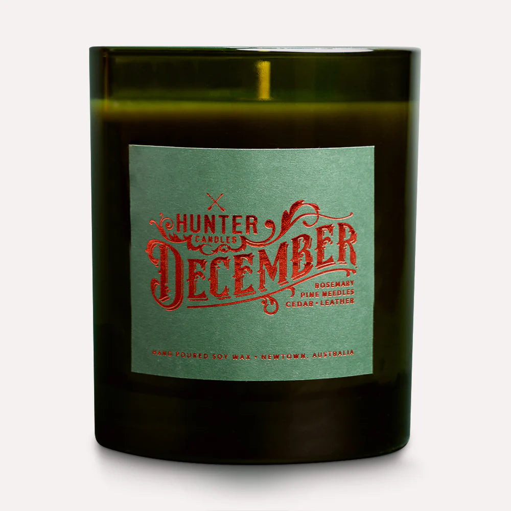 Hunter Christmas Candle - December