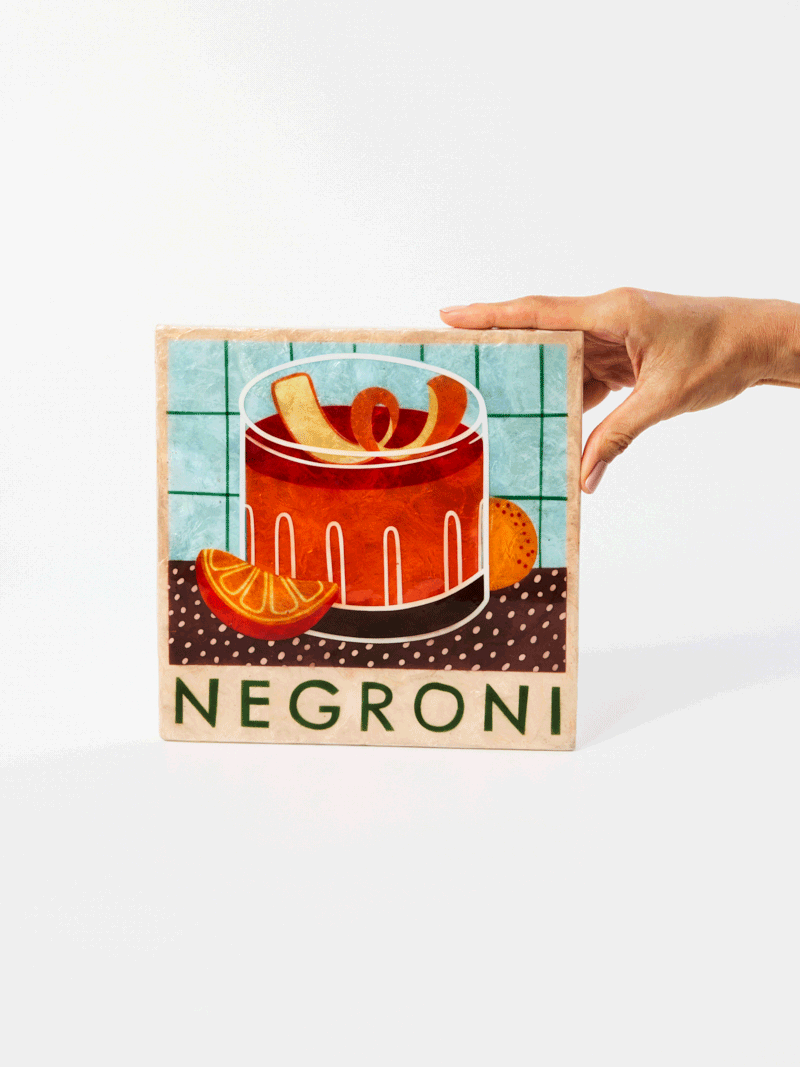 Jones & Co Happy Hour Negroni Tile