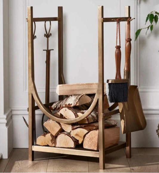 Roc Log Stand with fire tools