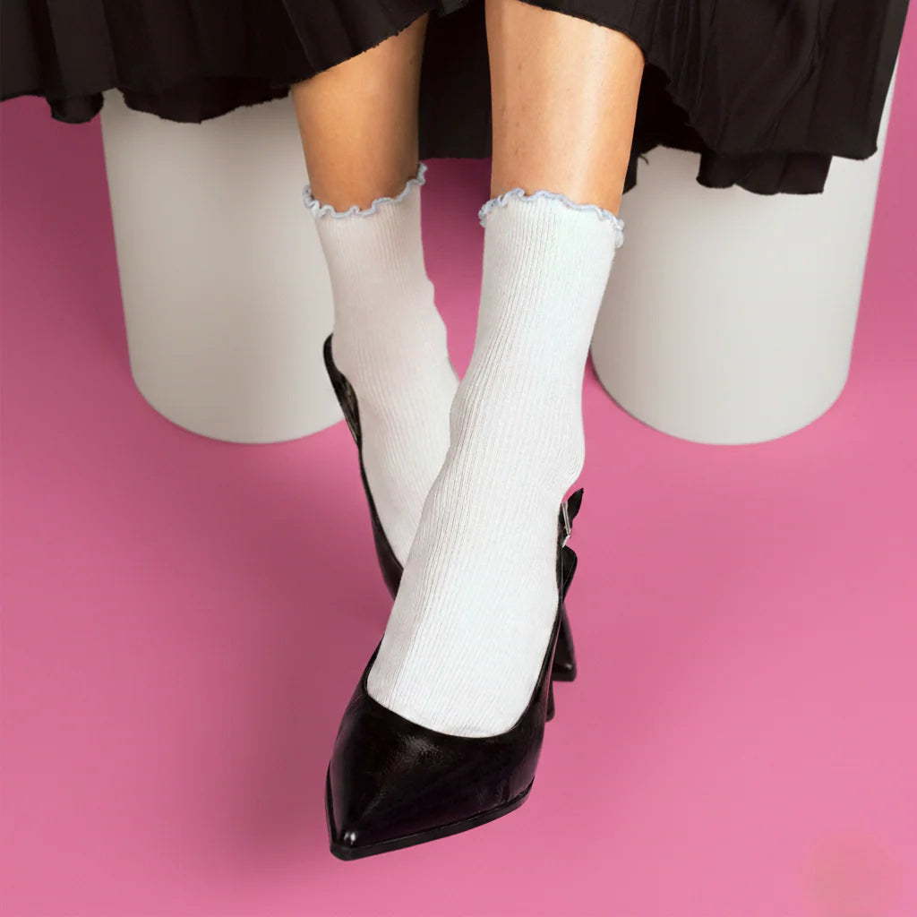 Klue Ruffle organic cotton socks
