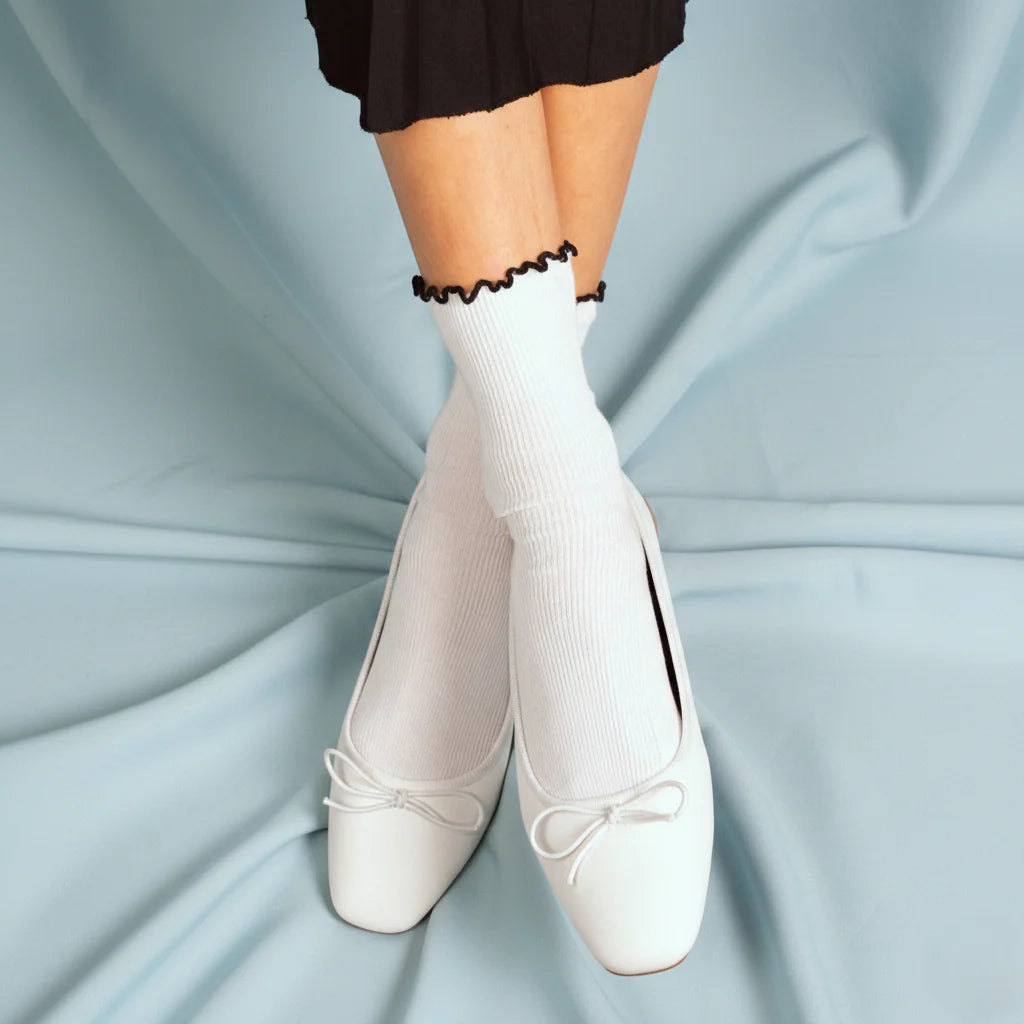 Klue Ruffle organic cotton socks