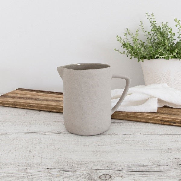 Flax ceramic milk jug