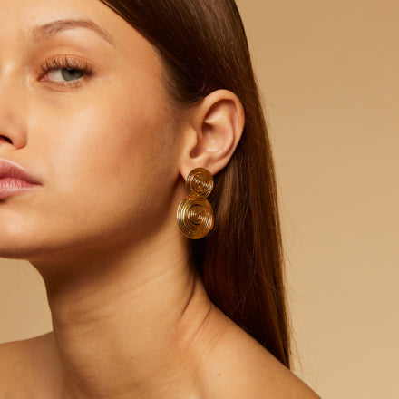 Gas Bijoux Wave Earrings - gold