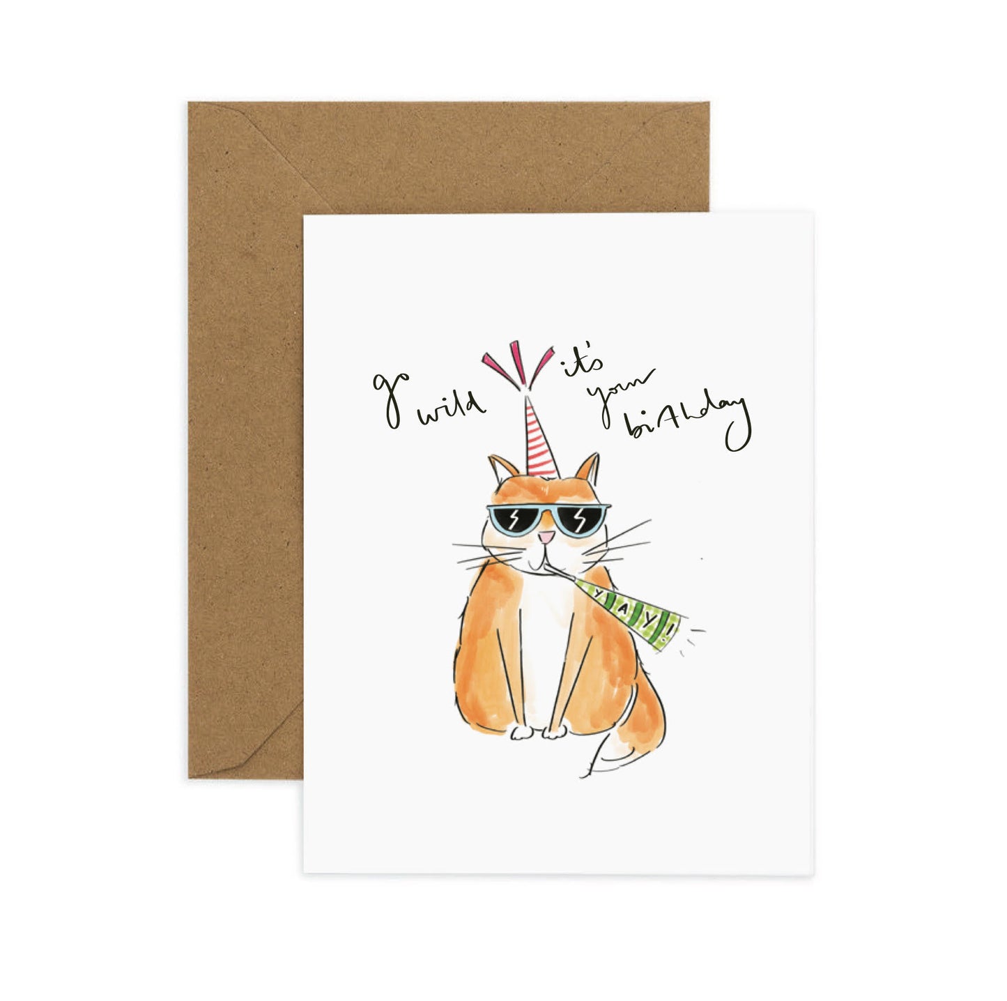 Wild Cat Greeting Card