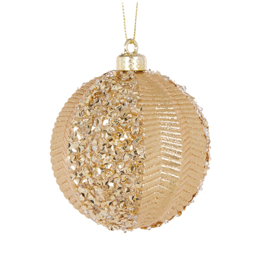 Matte Gold Segment Bauble