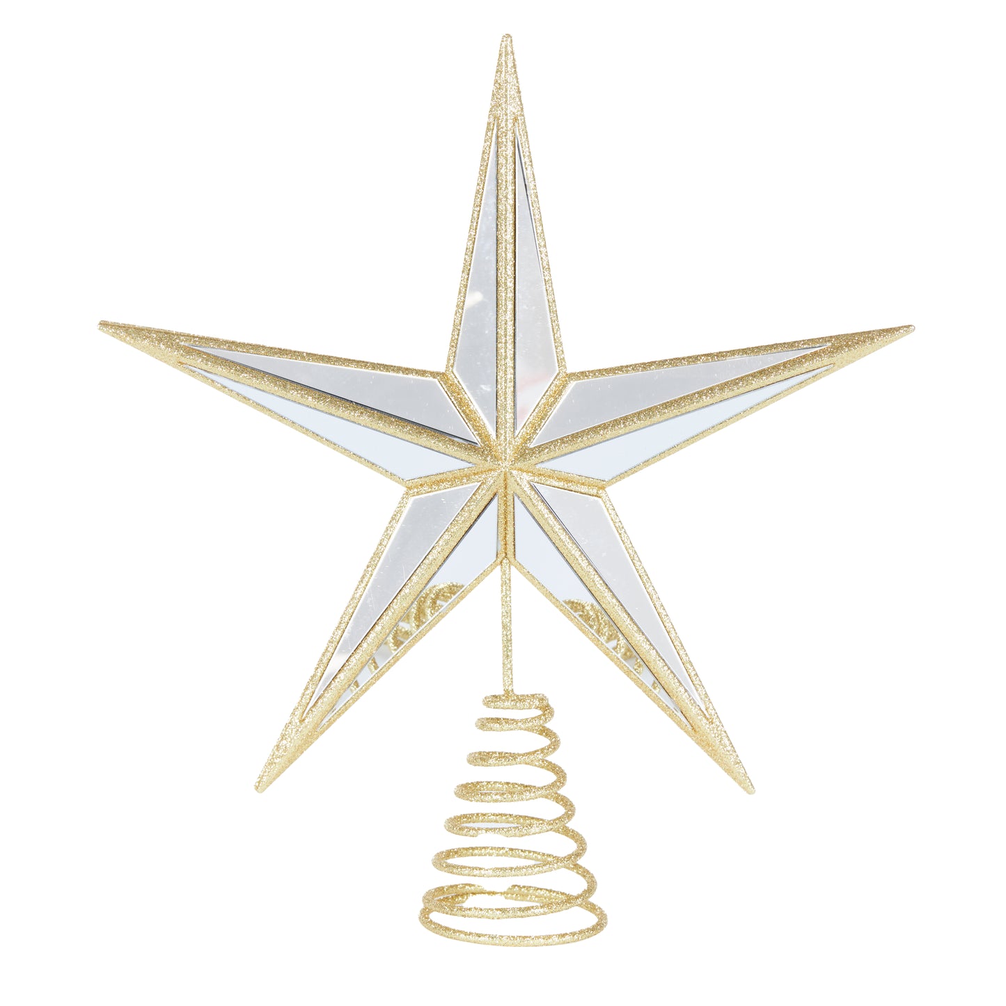 Gold Mirrored Star Tree Topper