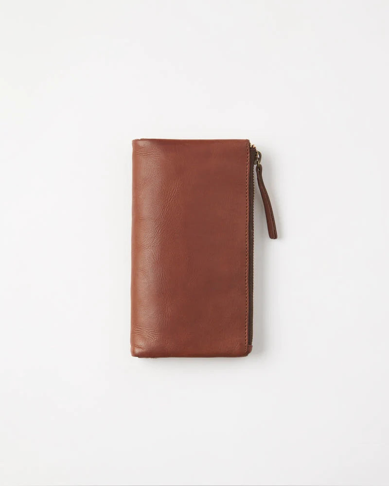 JUJU & Co Leather Large Capri Wallet - Cognac