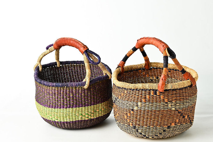 African Queen Round Basket - Medium - 2 Styles