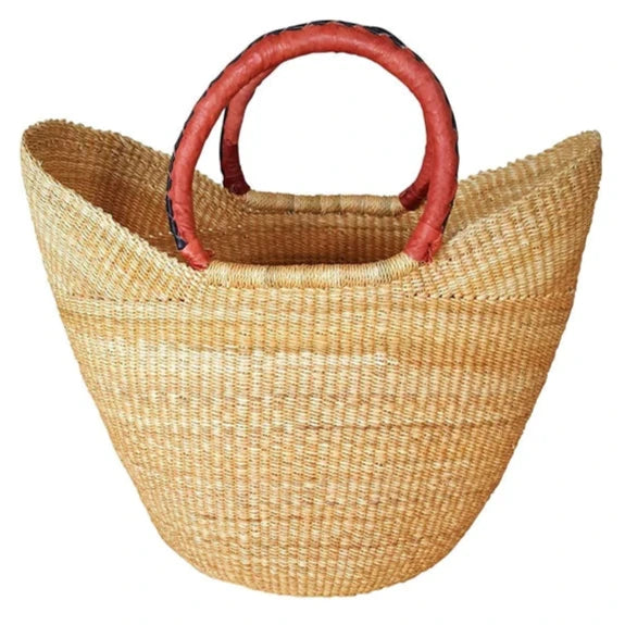 African Queen Basket - U Shopper Short Handles  - 2 Styles