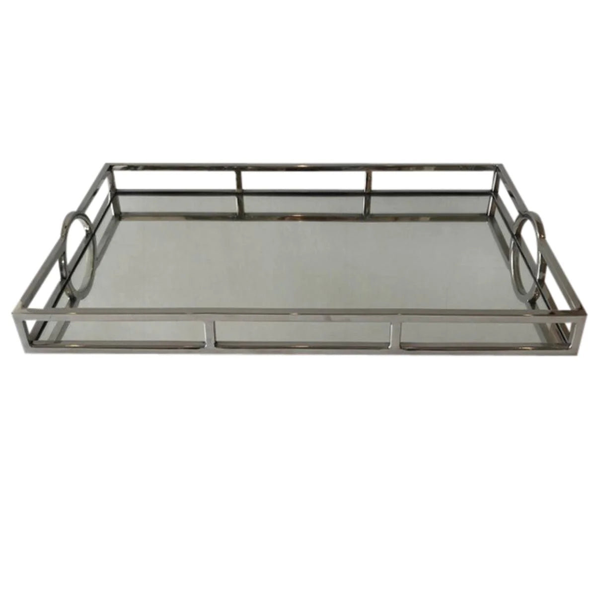 Rectangle silver mirror  Tray (large)