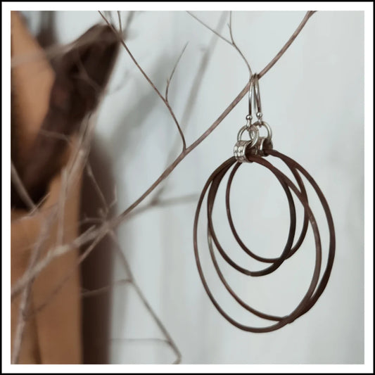 Paird Organic Copper Hoops earrings