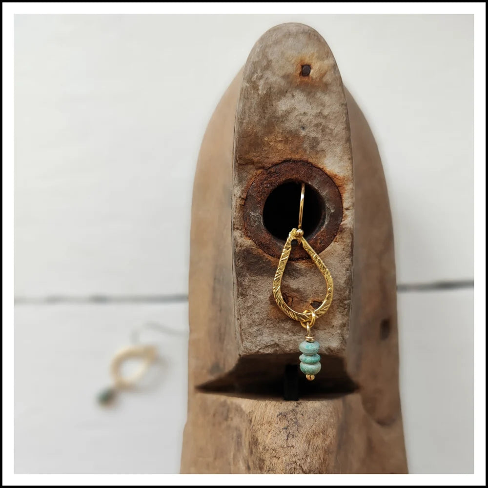 Paird Dusted Turquoise Drops earrings