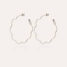 Gas Bijoux Florette Hoop Silver earrings