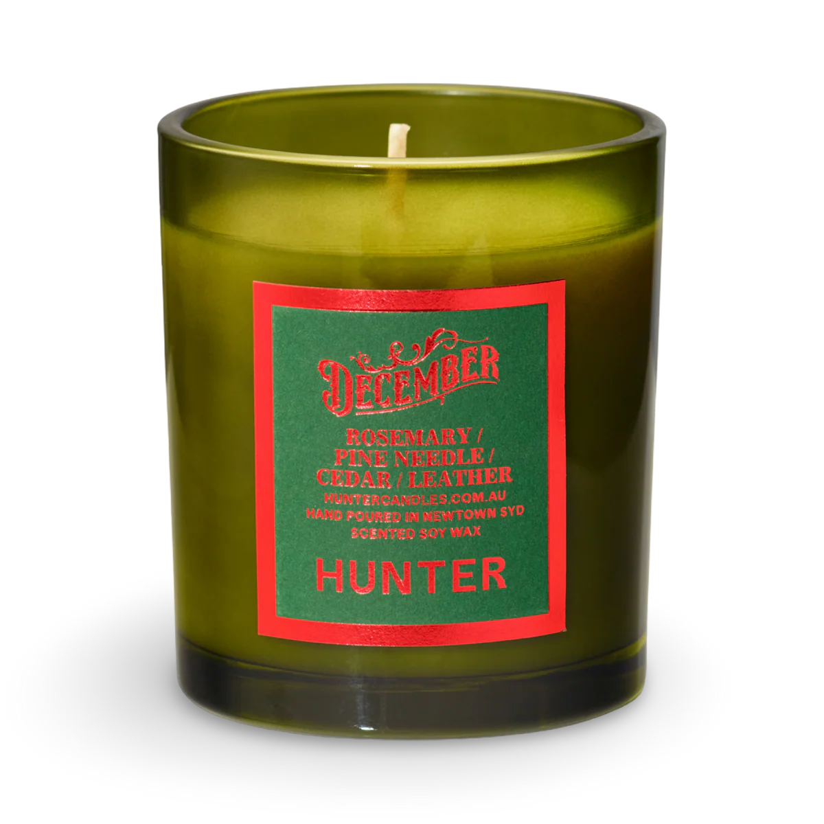 Hunter Christmas Candle - December
