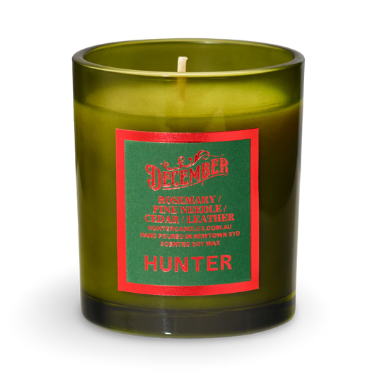 Hunter Christmas Candle - December