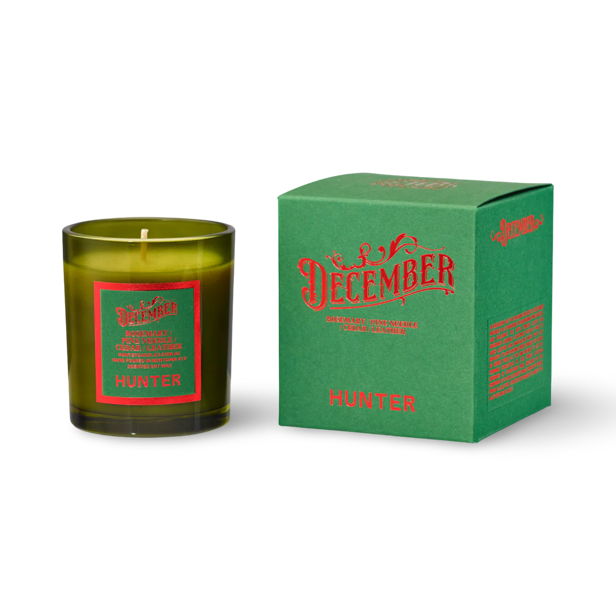 Hunter Christmas Candle - December