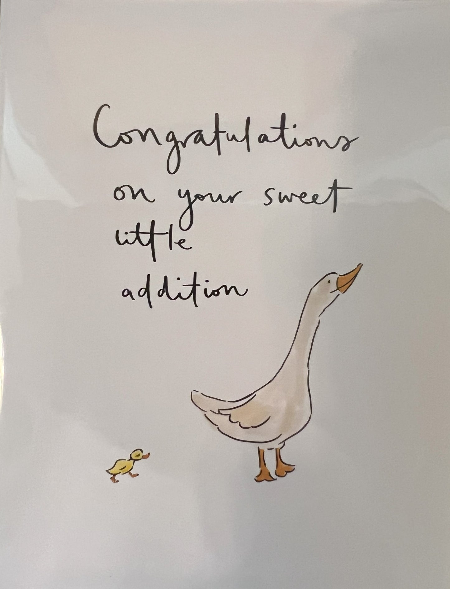 'Congratulations on your Sweet Little Addition' Card