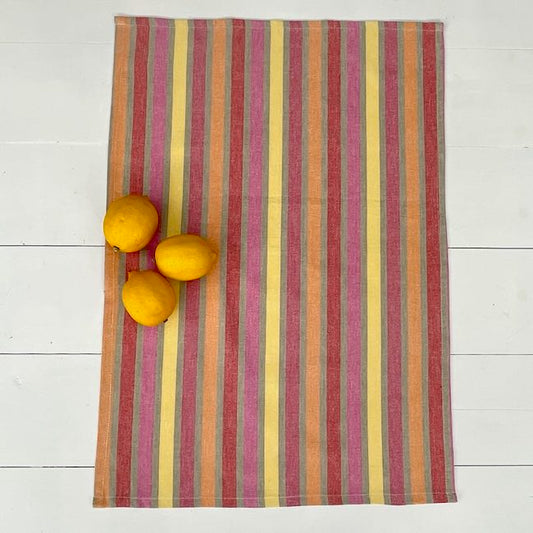 Cotton Tea Towels - Joffa pink