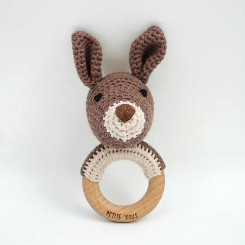 Petite Vous Crochet Ring Rattle - Cute designs