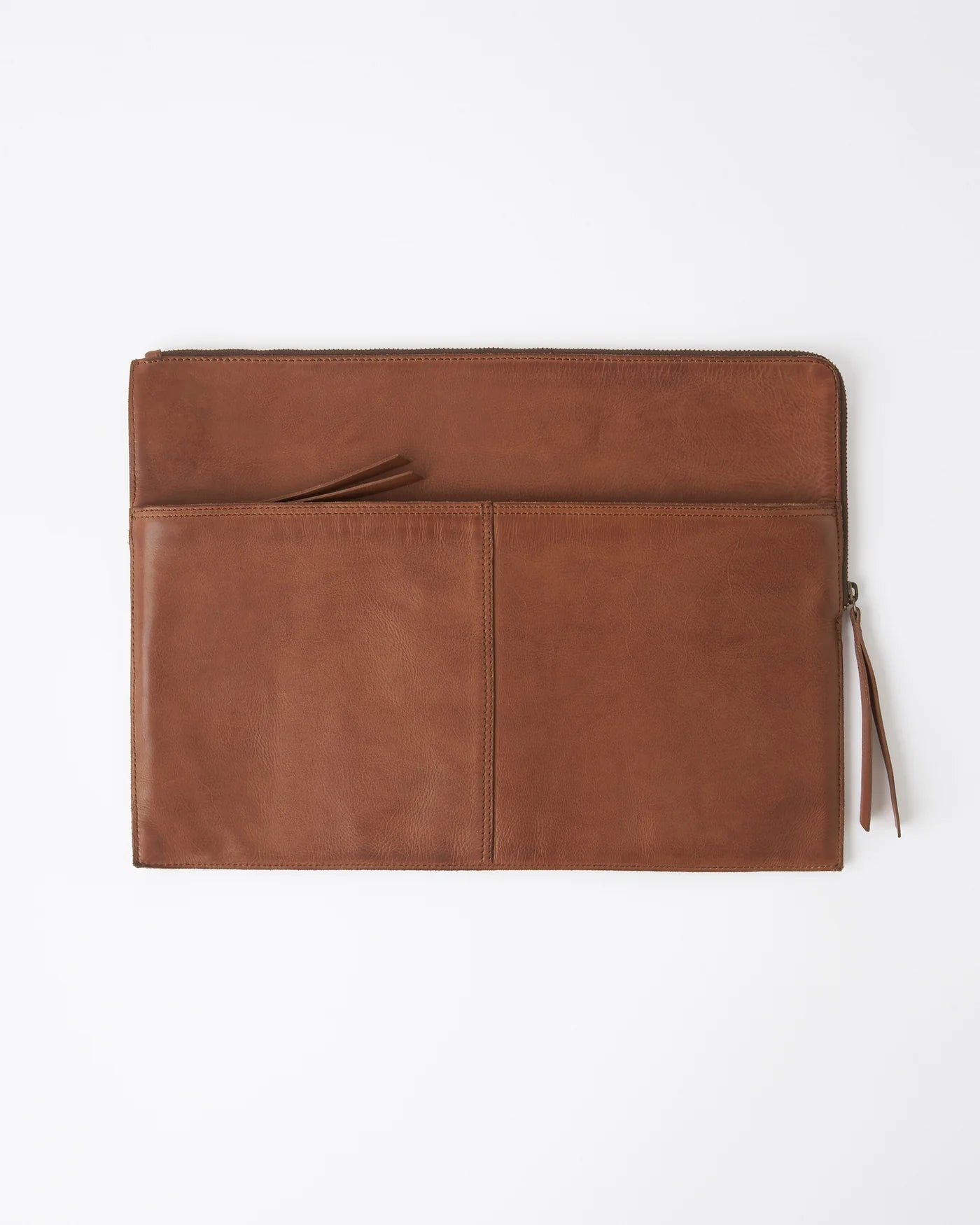 JUJU & Co Leather Laptop Sleeve + Document Holder - 3 colours