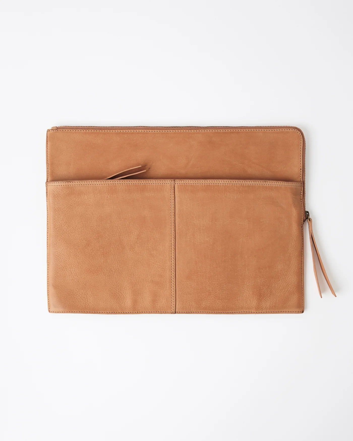 JUJU & Co Leather Laptop Sleeve + Document Holder - 3 colours