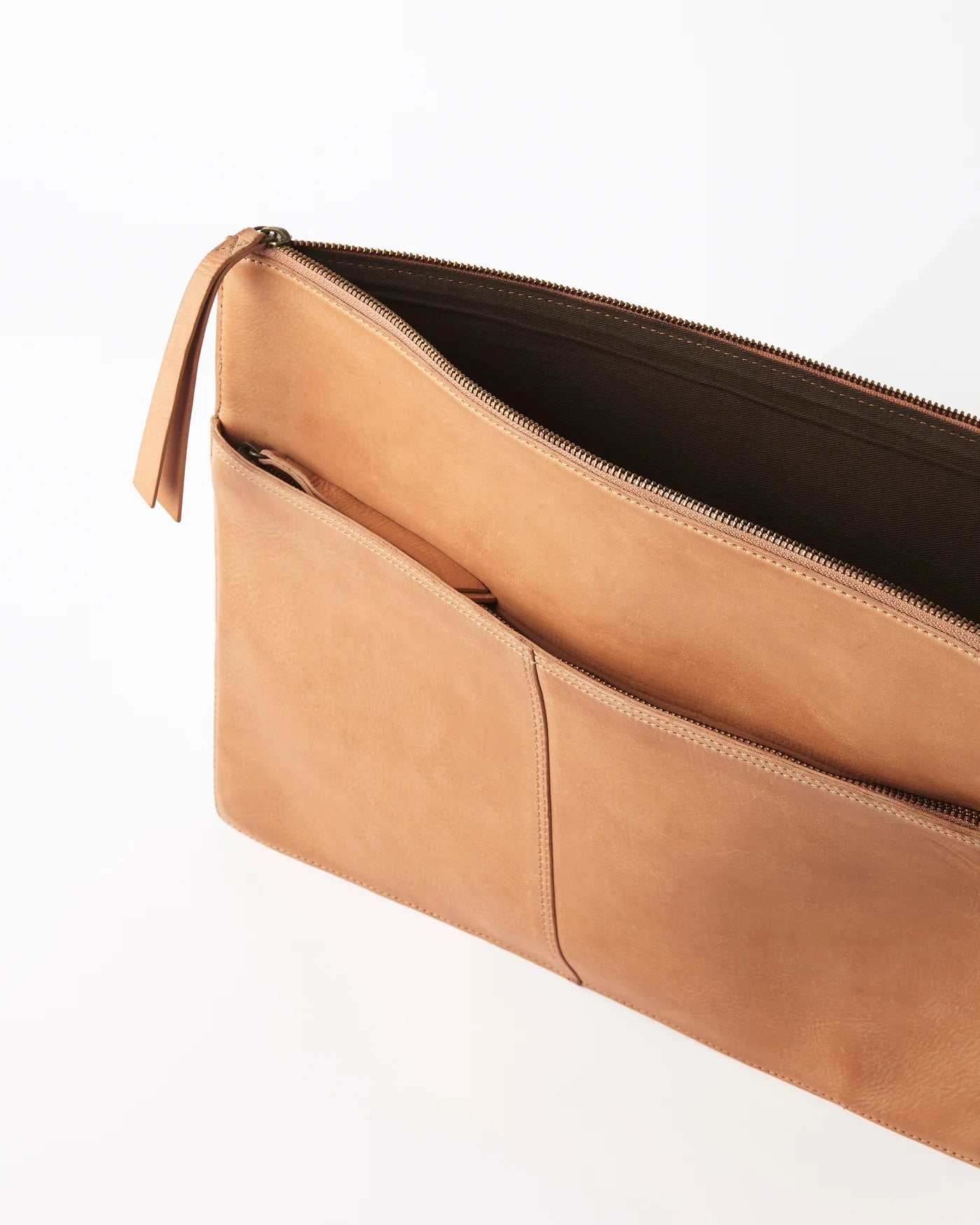 JUJU & Co Leather Laptop Sleeve + Document Holder - 3 colours