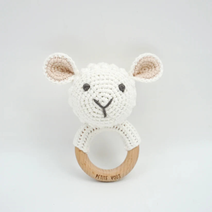 Petite Vous Crochet Ring Rattle - Cute designs