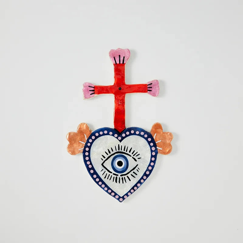 Jones & Co Corazon Cross - pink