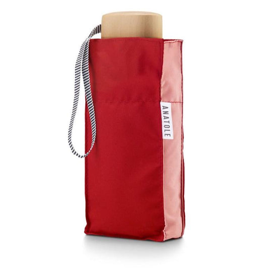Anatole Micro-Umbrella - Two Toned - Edmund (Coral and Red)