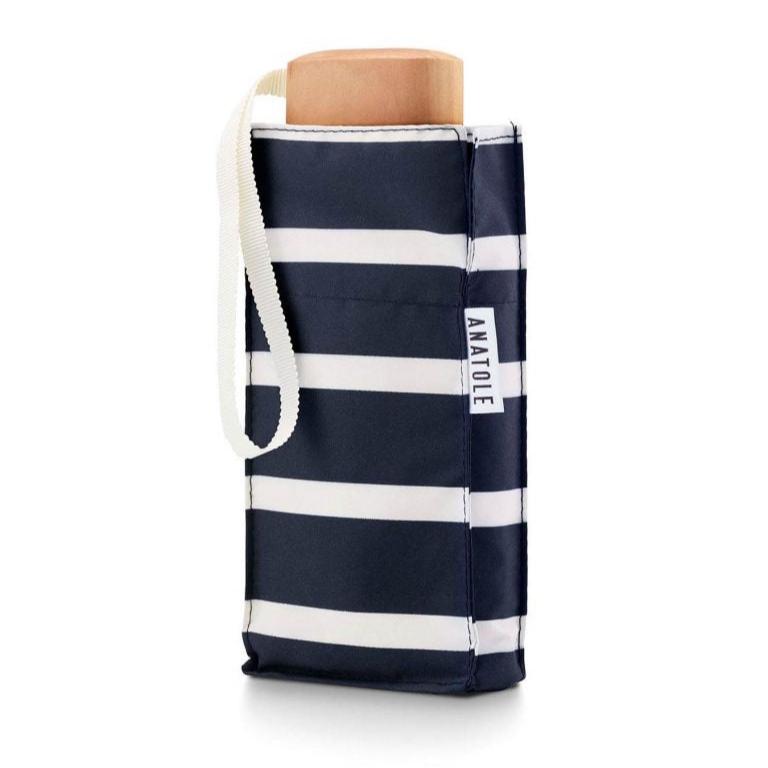 Anatole Micro-Umbrella - Pablo (Navy with white stripes)