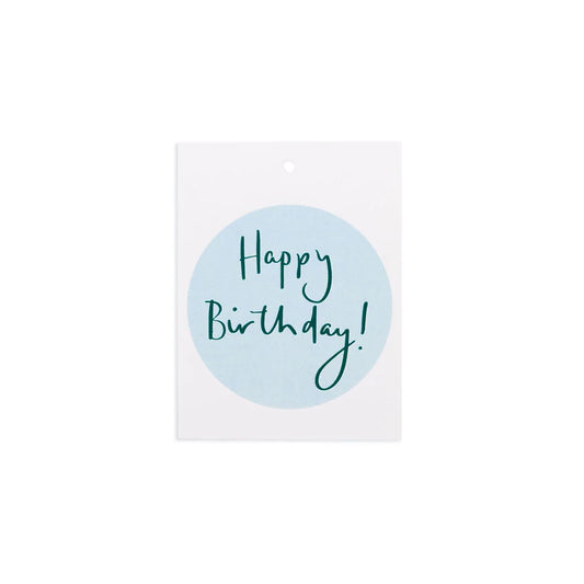 Happy Birthday Gift Tag (Blue)