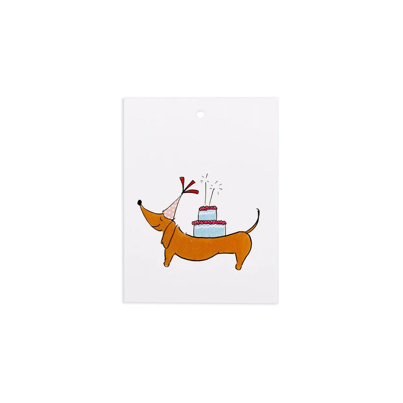 Happy Birthday Sausage Gift Tag