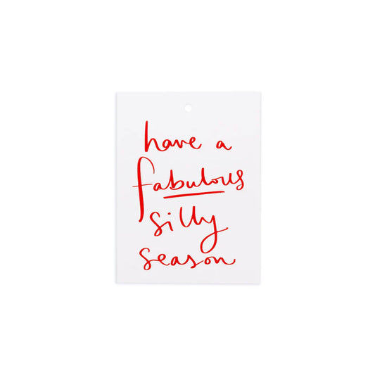 Fabulous Silly Season Christmas Gift Tag